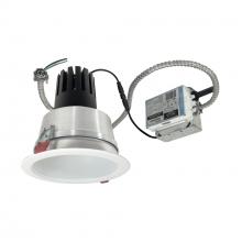 Nora NCR3-61L535FC01MPW - 6" Sapphire III Retrofit, Matte Powder White Reflector/Matte Powder White Flange, 120V; 0-10V