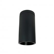 Nora NYLI-6SL241BBB - 6" Cylinder, Black, Surface Mount, 24W Med Base LED, Ref., Black