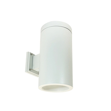 Nora NYLS3-6W1L435FC12WWW - 6" Sapphire III Wall Mount White Cylinder, Matte Powder White Reflector/Matte Powder White