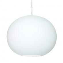 Besa Lighting 1JC-477507-LED-SN - Besa Jordo LED Pendant 1JC Opal Matte Satin Nickel 1x11W LED
