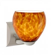 Besa Lighting 1WZ-412218-LED-SN - Besa Wall Bolla Satin Nickel Amber Cloud 1x9W LED