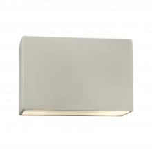 Justice Design Group CER-5658W-MAT - Really Big ADA Rectangle (Outdoor) Wall Sconce - Closed Top