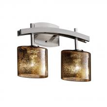 Justice Design Group FSN-8592-15-RBON-MBLK - Archway 2-Light Bath Bar