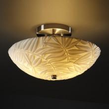 Justice Design Group PNA-9690-35-BMBO-NCKL-LED-2000 - 14" Round Semi-Flush Bowl