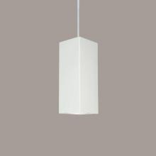 A-19 P1801-1LEDE26-A31-WCC - Timor Pendant: Satin White (E26 Base Dimmable LED (Bulb included)) (White Cord & Canopy)