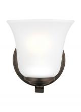 Generation Lighting 4139001EN3-710 - Emmons traditional 1-light LED indoor dimmable bath vanity wall sconce in bronze finish with satin e