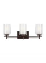 Generation Lighting 4437303EN3-710 - Elmwood Park traditional 3-light LED indoor dimmable bath vanity wall sconce in bronze finish with s