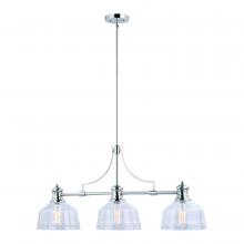 Vaxcel International H0221 - Beloit 3L Linear Chandelier Satin Nickel