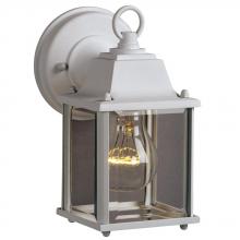Galaxy Lighting 305611WHT - Outdoor Cast Aluminum Lantern - White w/ Clear Beveled Glass