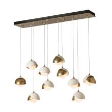 Hubbardton Forge 131205-SKT-STND-86-02-GG0711 - Brooklyn 10-Light Double Shade Pendant