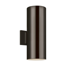 Visual Comfort & Co. Studio Collection 8413897S-10 - Outdoor Cylinders Small 2 LED Wall Lantern