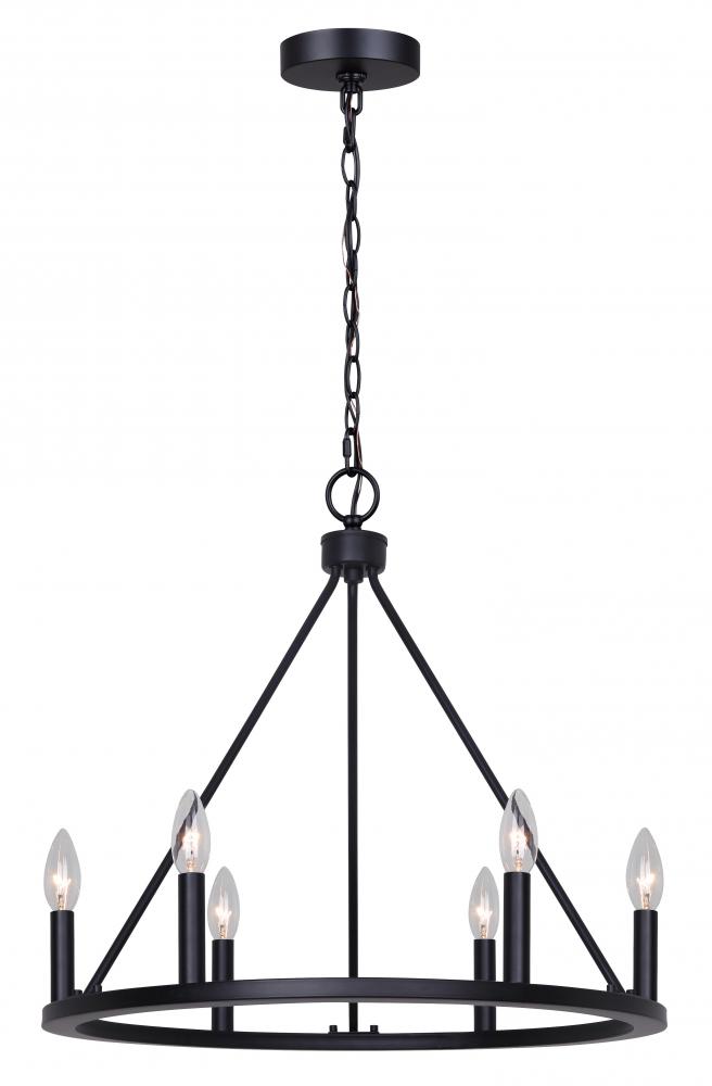 Matte black modern chandelier on sale